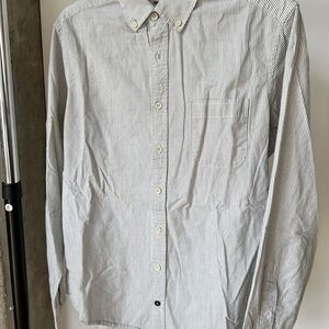 Taylor Stitch Men's Blue Striped Button Down Shirt